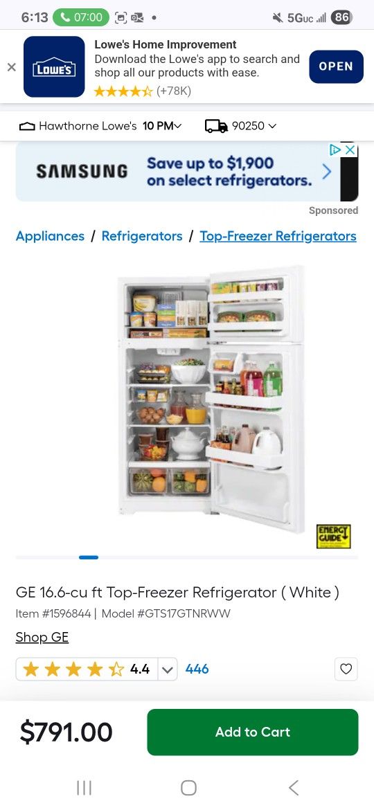 GE Refrigerator