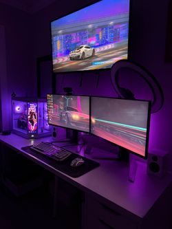🔥 FULL WHITE HYTE Y70 GAMING SETUP 🔥 RTX 4070 SUPER • Ryzen 7 9700X • Dual 240Hz Monitors • Audioengine Speakers