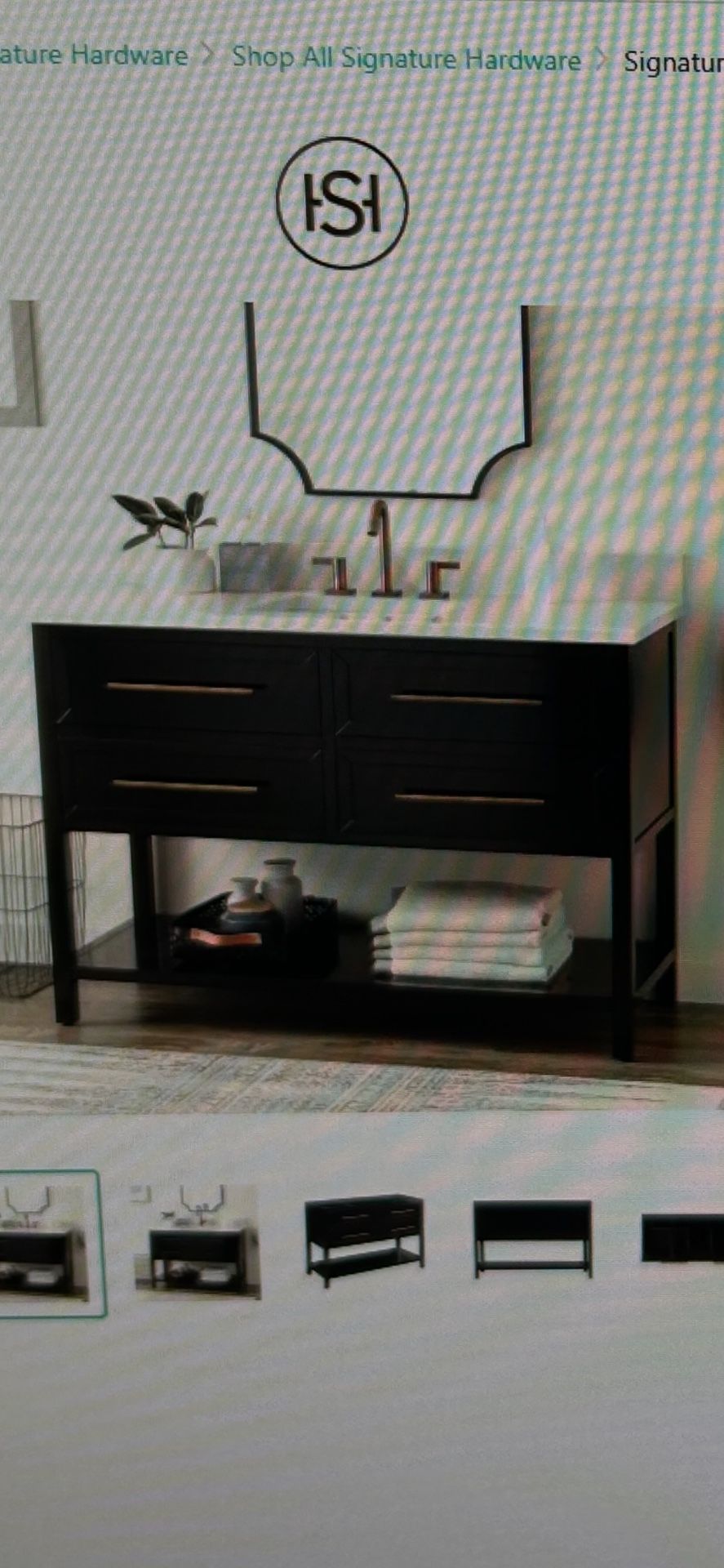 Robertson 48 inch freestanding mahogany, single basin, vanity cabinet, marble top and rectangular Undermount sink