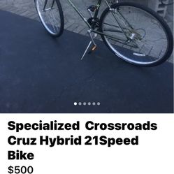Specialized  Cross roads Cruz 21 Speed Hybrid