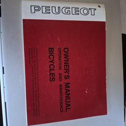 Peugeot Operators Manual 1987