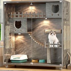 Large Wooden Indoor/Outdoor Cat House 