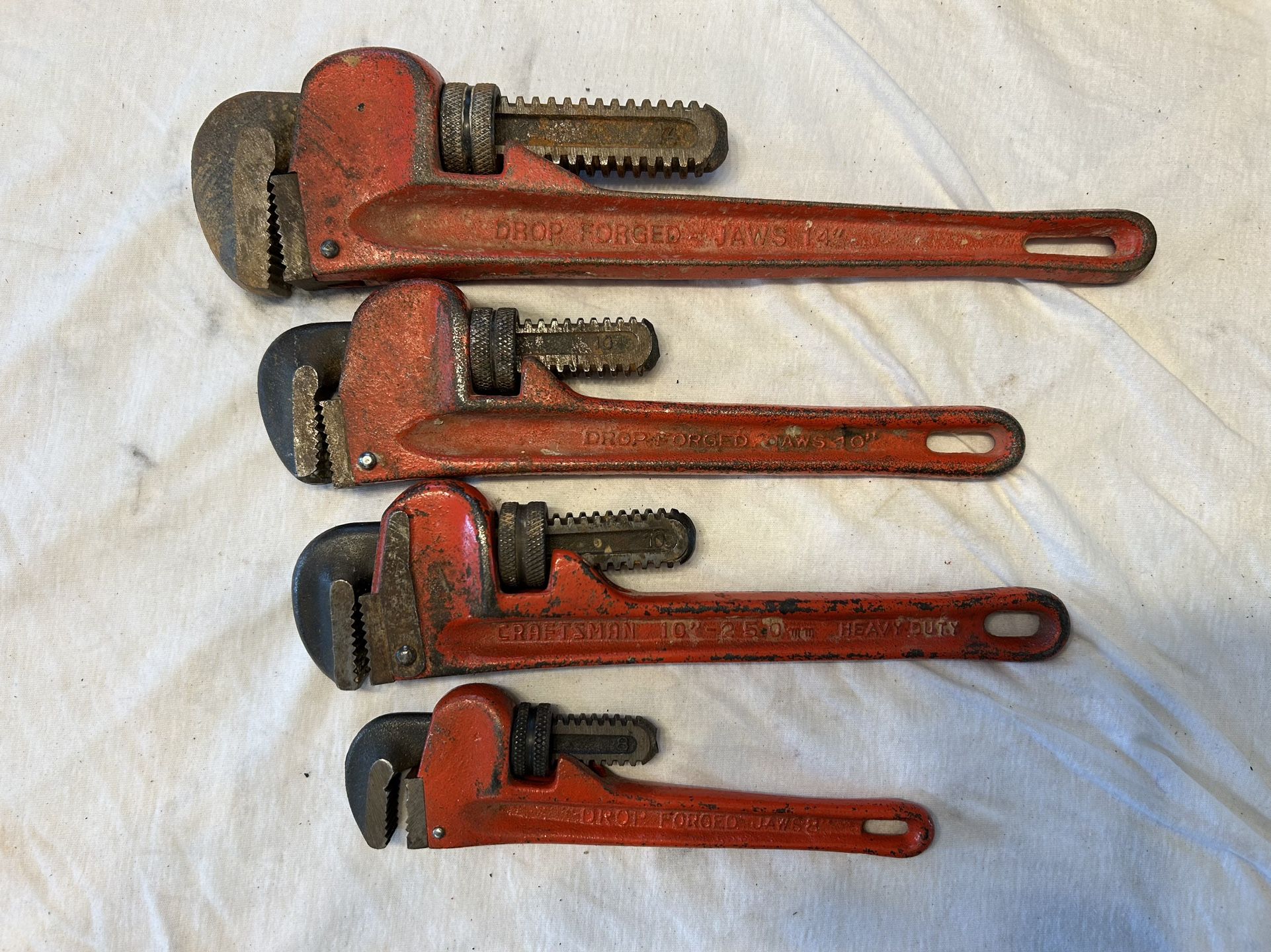 Drop Forged and Craftsman Pipe Wrenches