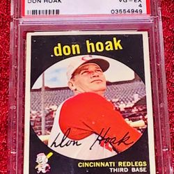 1959 Topps Don Hoak PSA 4