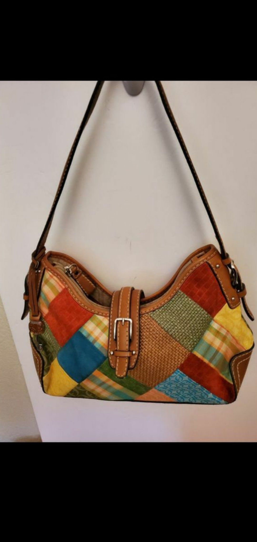 Fossil vintage patchwork hobo bag,very good condition
