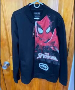 Marvel Ecko Spiderman Men's Size Large Fleece Jacket NWT brand new