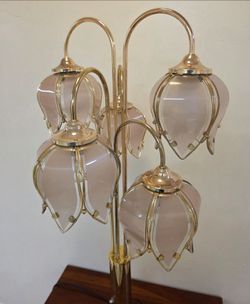 VINTAGE Lotus / Tulip Table Lamp