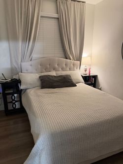 Queen size Bed frame and Mattress