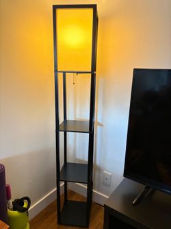 Lamp with shelves