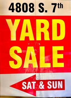 YARD SALE Sat & Sun 8/22-8/23