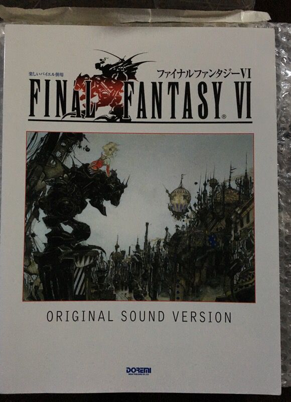 Final fantasy 1 2 3 4 5 6 original piano sheet music books very rare nes snes PlayStation Nintendo