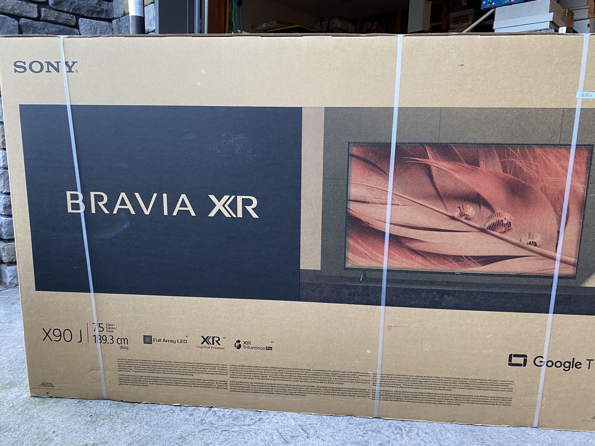 Sony Bravia 75 Inch TV Model XR - 75X90J Brand New Never Used in Box