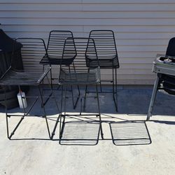 4 Iron Bar Chairs
