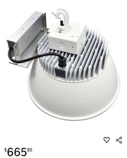 ELX Led Highbay 150 Watt; Anodized Aluminum Reflector With Tempered Glass; White Finish; 120-277V