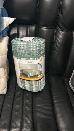 Green Plaid Quilt full queen