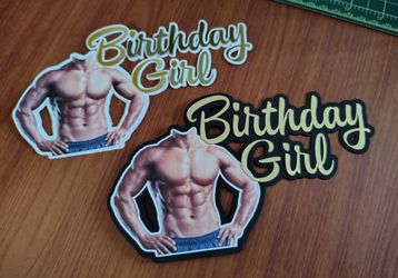 Birthday Girl Cake Toppers