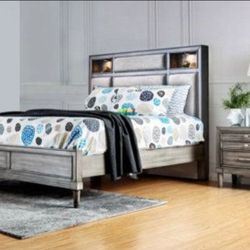 Queen Bed Frame With Mattress 