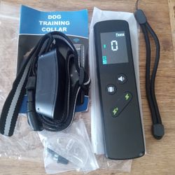 TRAINING COLLAR DOG 4 MODES 3000FT RANGE WATERPROOF SHOCK, VIBRATION, BEEP FOR ALL SIZES OF DOGS 