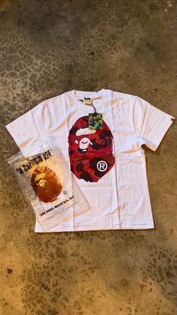 BAPE A Bathing Ape Camo Big Ape Head Tee