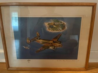 The Lockheed “Hudson” Reconnaissance Bomber – Framed Aviation Print