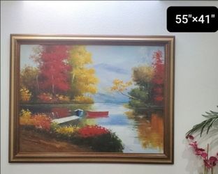 LARGE OIL PAINTING