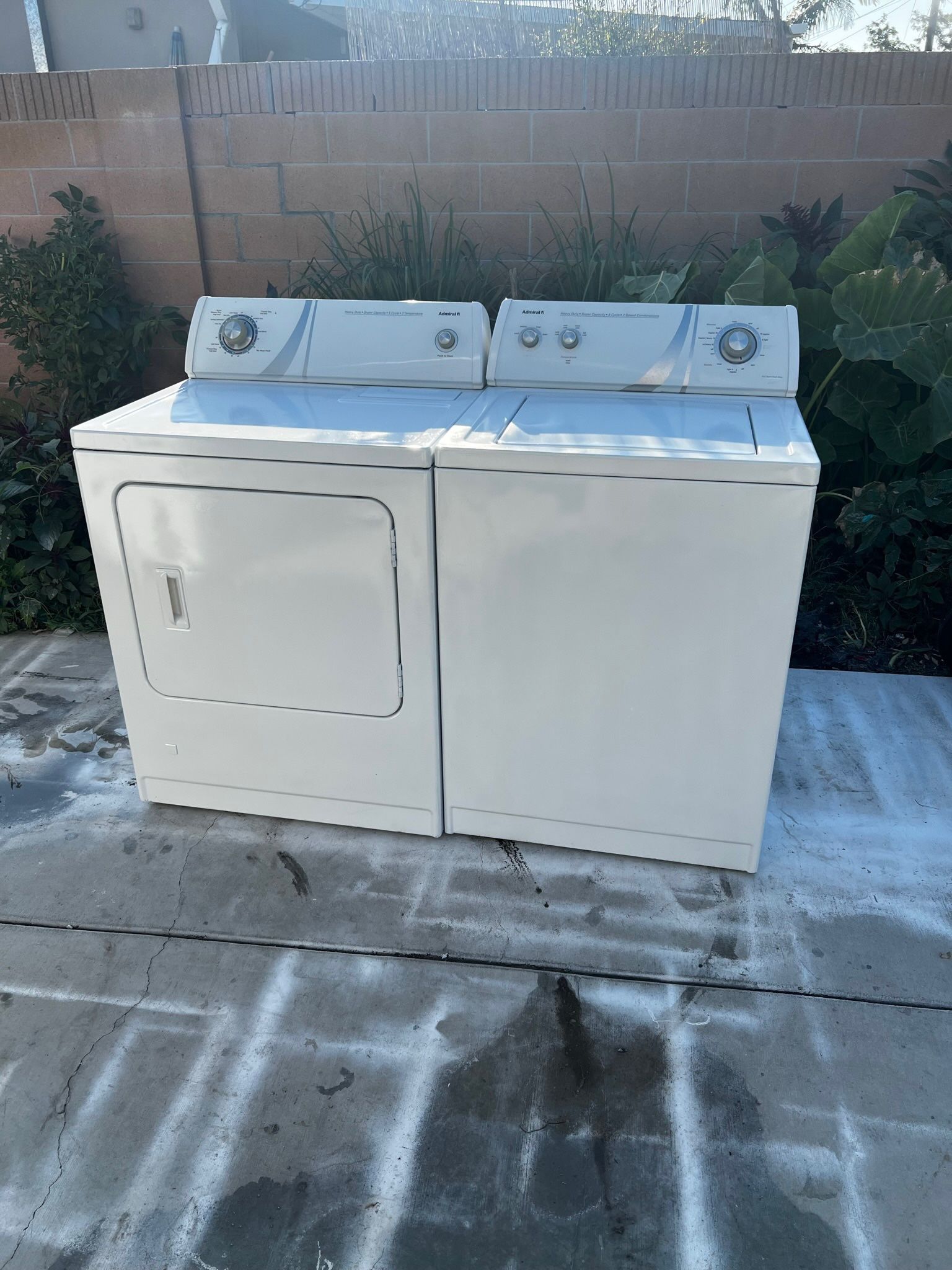 Used Admiral Washer and Gas Dryer with Warranty