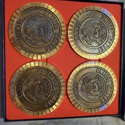 Vintage Diamond Cut Coasters 