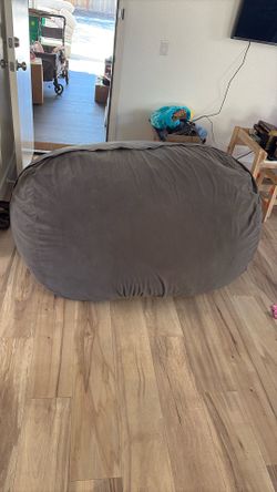 Gray Bean Bag Used
