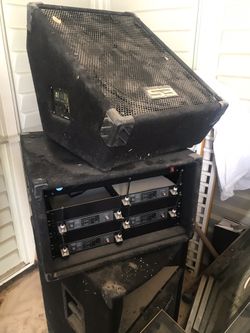 Giant commercial speakers