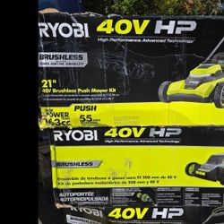 RYOBI 40V MOWERS NO BATTER OR CHARGER INCLUDED