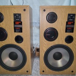 STEREO FLOOR SPEAKERS 3 WAY 20-250 WATTS  BY ACOUSTIC AUDIO On 