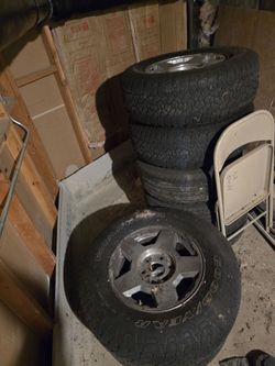 Chevy  silverado rims and tires