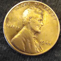 1944 No Mintmark Wheat Penny