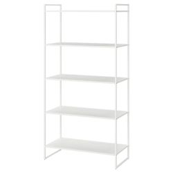 Built White Shelf Unit, 31.5" width x 15" depth x 63"height