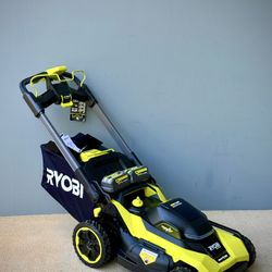 Brand new Ryobi 40V HP Brushless 21 in. Cordless Battery Walk Behind Multi-Blade Self-Propelled Mower w/ (2) 6.0Ah Batteries and Charger