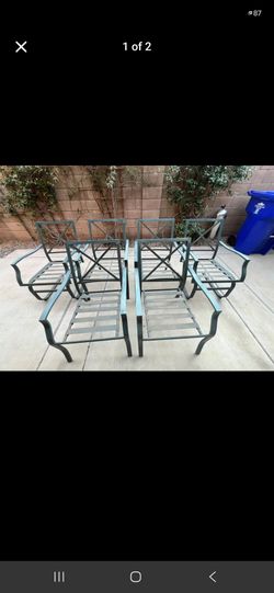 6 Patio chairs