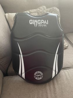 Boxing Chest Guard MMA Martial Arts Rib Shield Armour, Solid Body Protector for Kickboxing Taekwondo Muay Thai Training