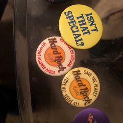 1980s buttons clip onto your shirt