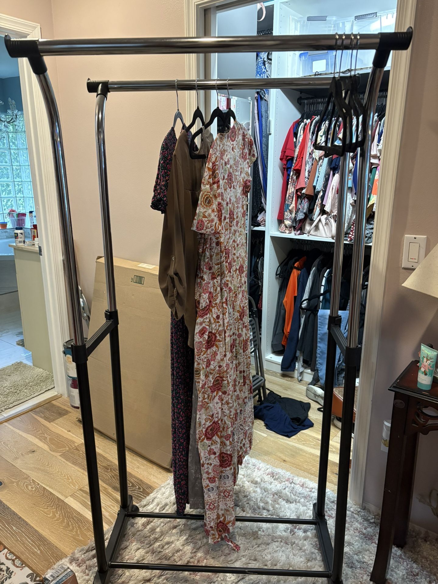 Adjustable Dual Clothing Rack