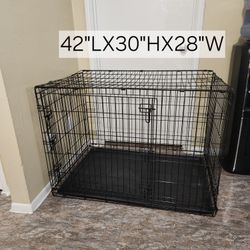 XL Pet Kennel With Double Door Used Conditions Check Picts For Details 