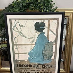 Madame Butterfly Vintage Painting 