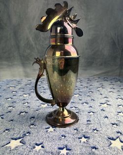 Vintage Restoration Hardware Silver Plated Rooster Cocktail Shaker