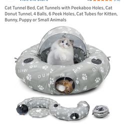 Cat Tunnel Canopy Bed