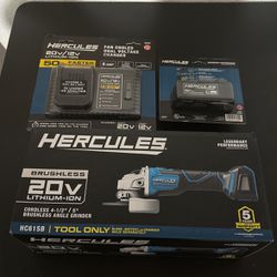 Hercules Angle Grinder/ Charger/battery. Complete Set!