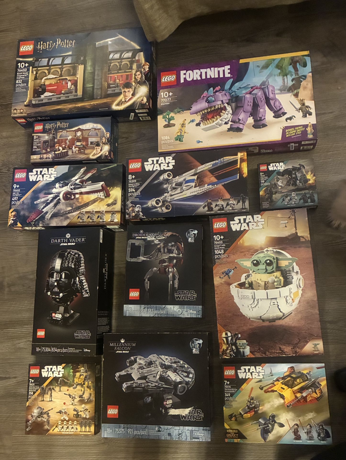 Lego Star Wars Harry Potter Fortnite Minecraft Animal Crossing Super Mario Wednesday Bundle