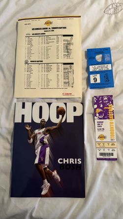 Kobe Bryant 81 Point Game 1/22/06 Ticket, Parking Pass, Program and game Line Up Insert