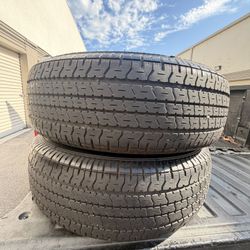 ST225/75/15 Goodyear Endurance 70-80% Tread (2)