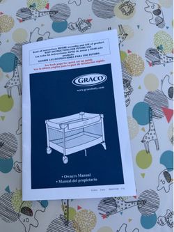 NEVER USED Graco infant play yard /bed