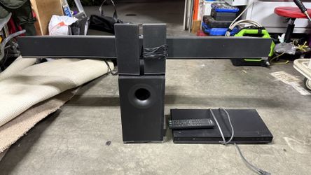 Center Speaker With Base And DVD Player 