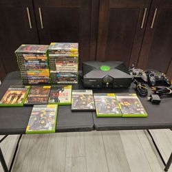 HUGE Original Xbox Collection – 40 Games, Console, 2 Controllers & Cables retro gaming